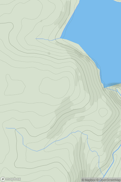 Thumbnail image for Bryn Gwyn [Aberystwyth to Welshpool] [SN748861] showing contour plot for surrounding peak